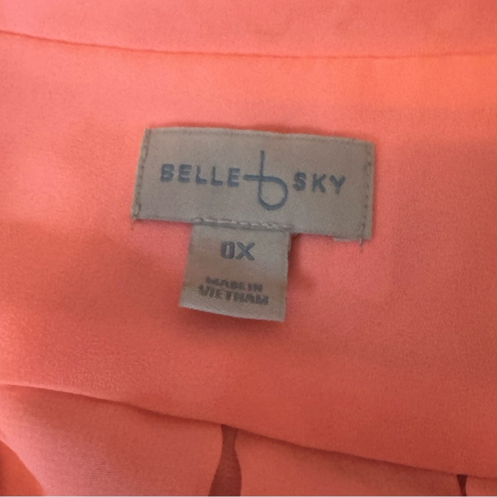 Belle Sky Vibrant Coral Sleeveless Blazer / Vest 🪷 - Picture 6 of 11
